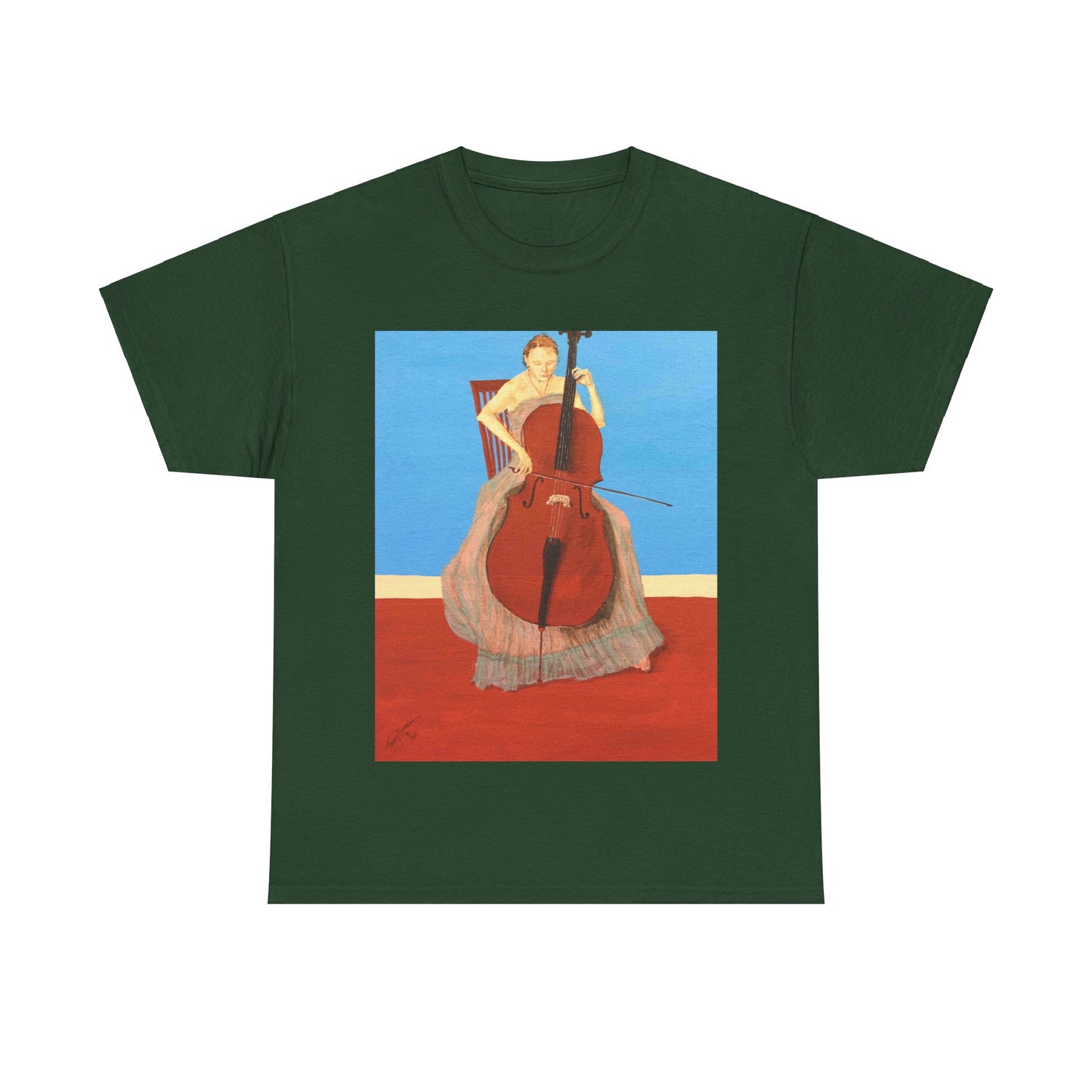 The Cellist Unisex Heavy Cotton Tee
