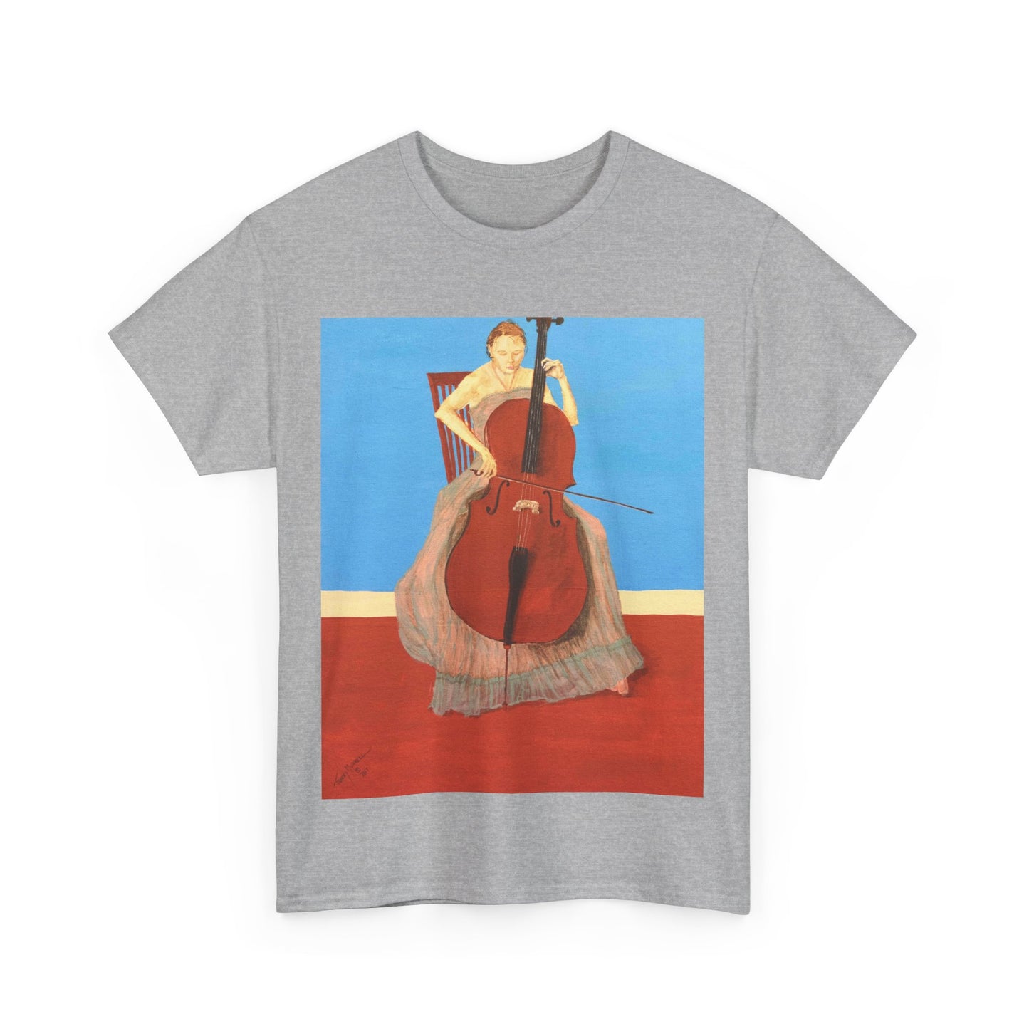 The Cellist Unisex Heavy Cotton Tee