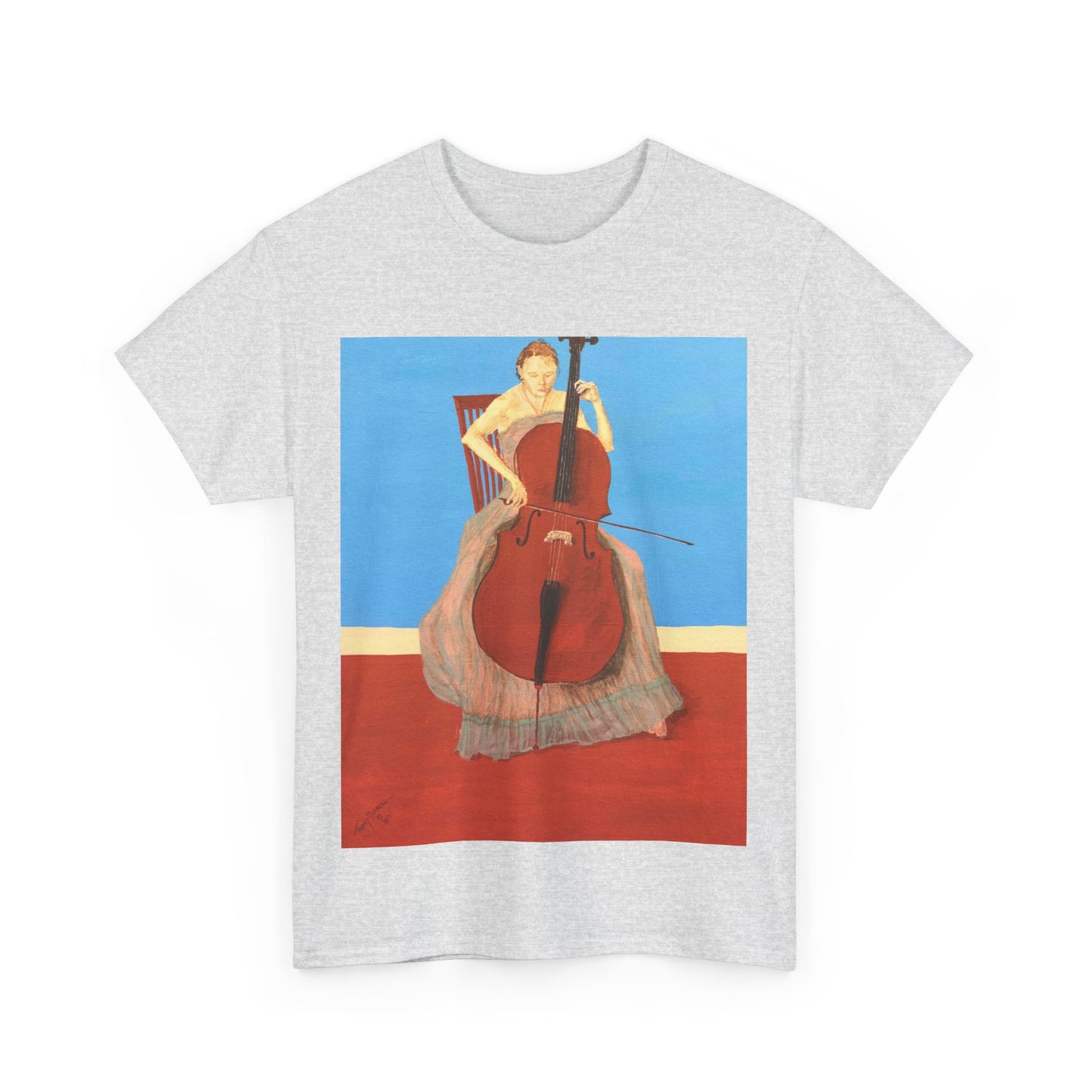The Cellist Unisex Heavy Cotton Tee