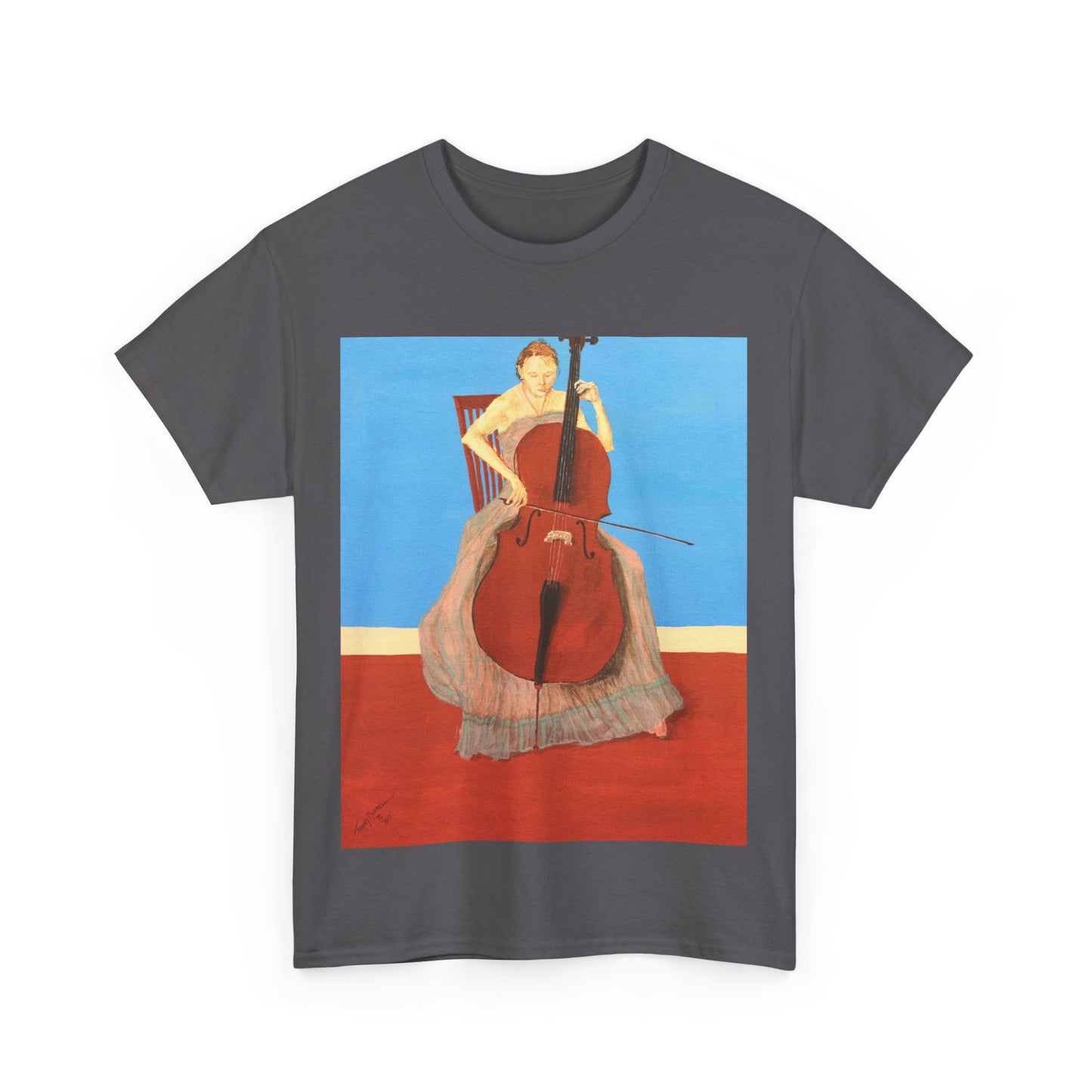 The Cellist Unisex Heavy Cotton Tee