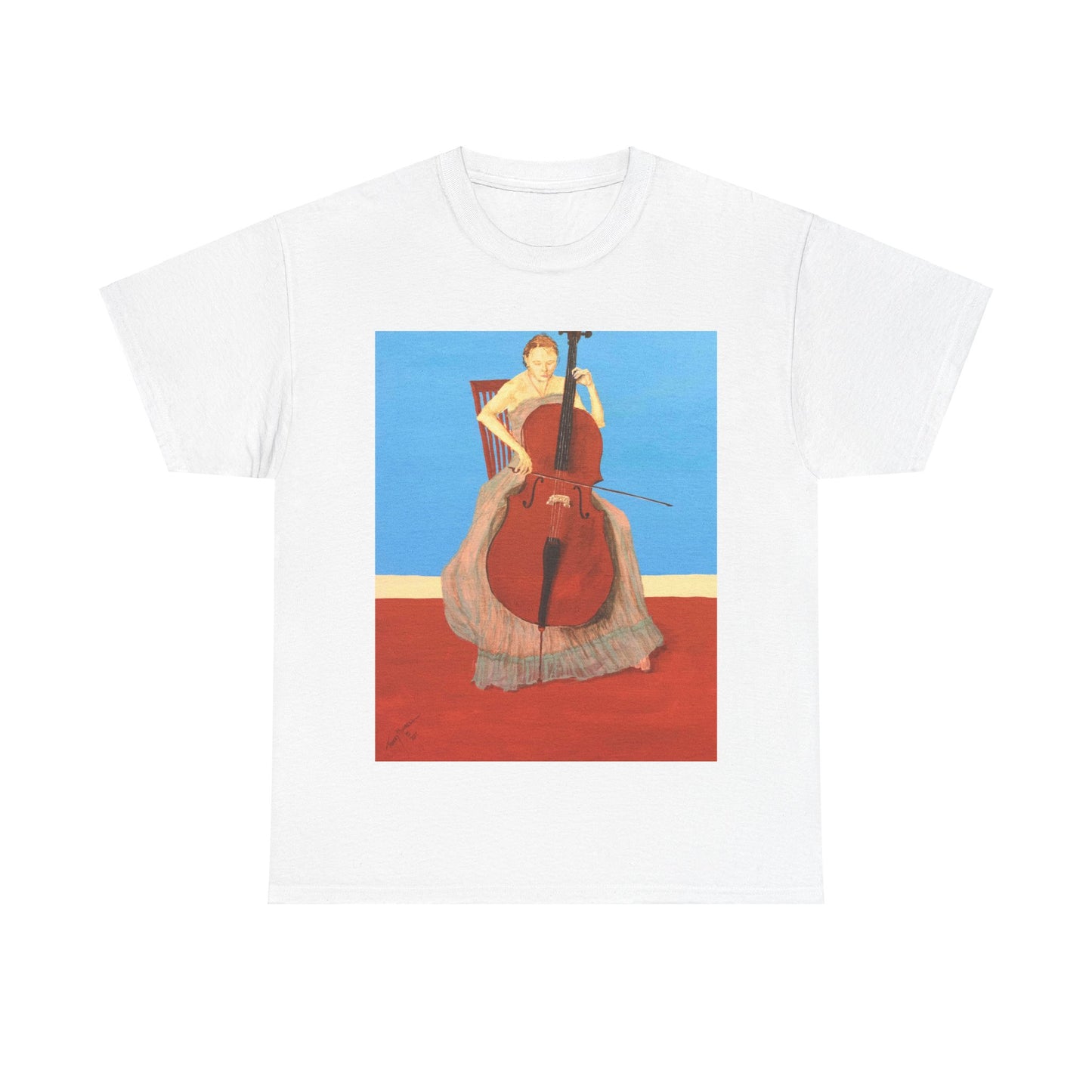 The Cellist Unisex Heavy Cotton Tee