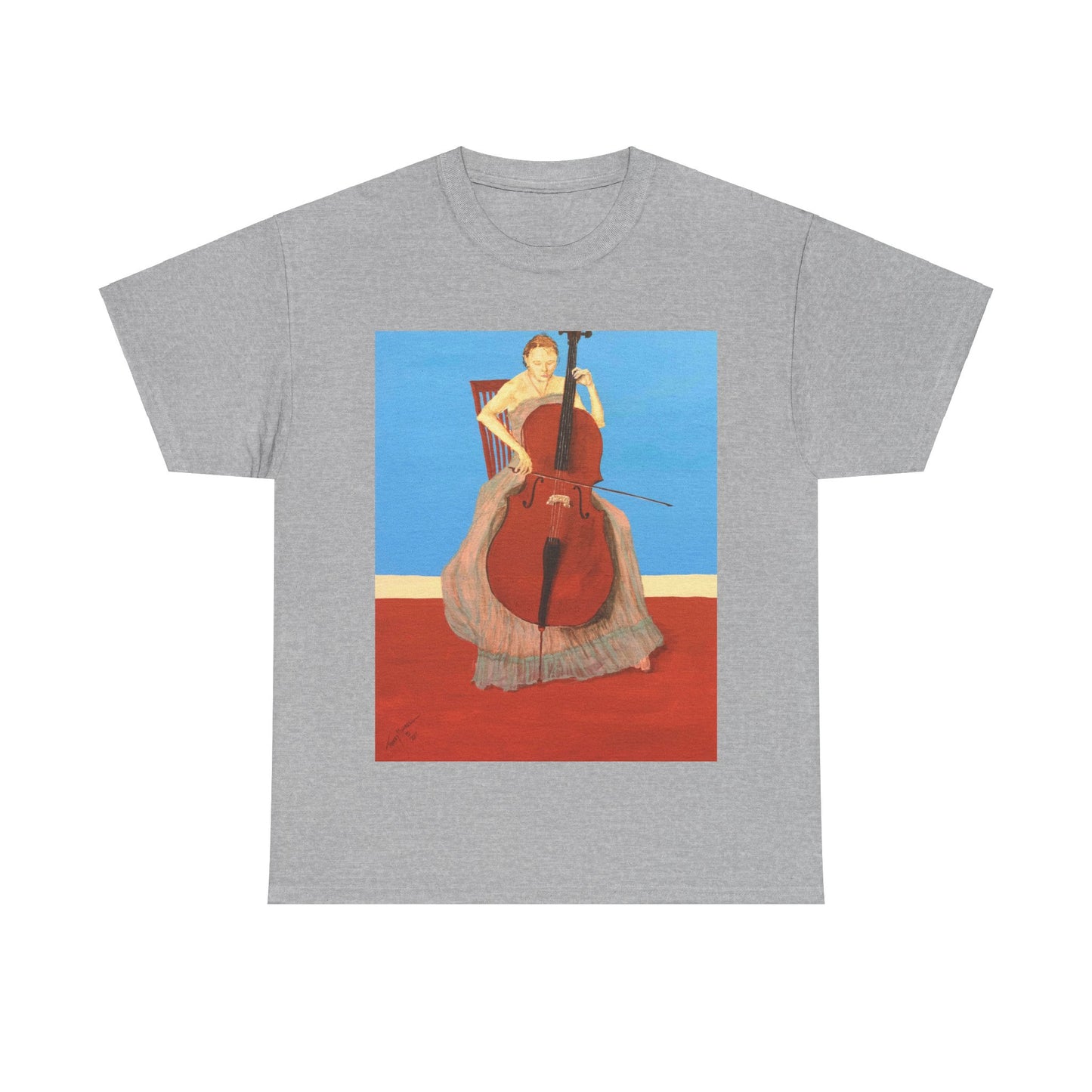 The Cellist Unisex Heavy Cotton Tee