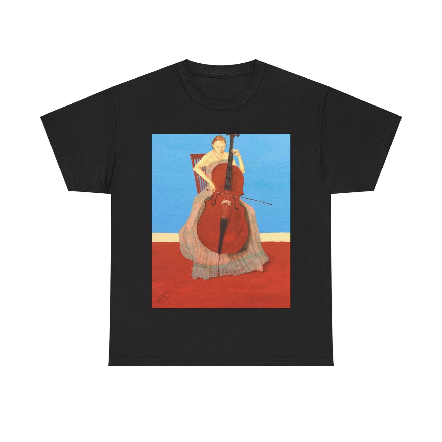 The Cellist Unisex Heavy Cotton Tee