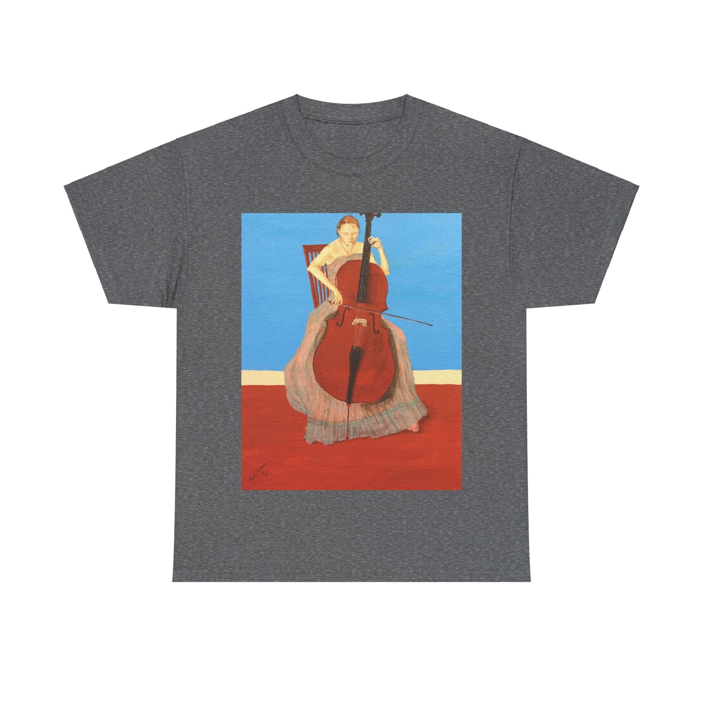 The Cellist Unisex Heavy Cotton Tee