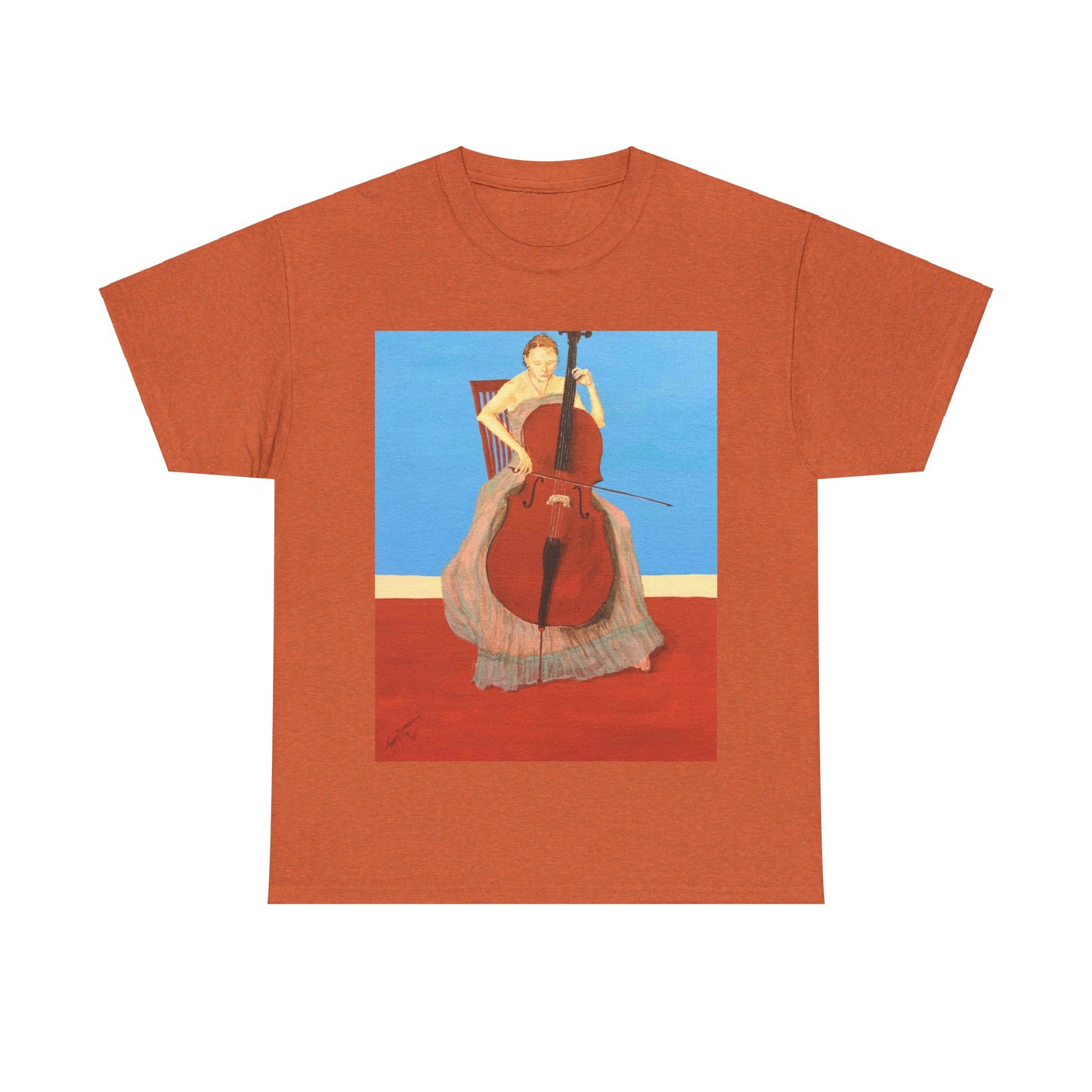 The Cellist Unisex Heavy Cotton Tee