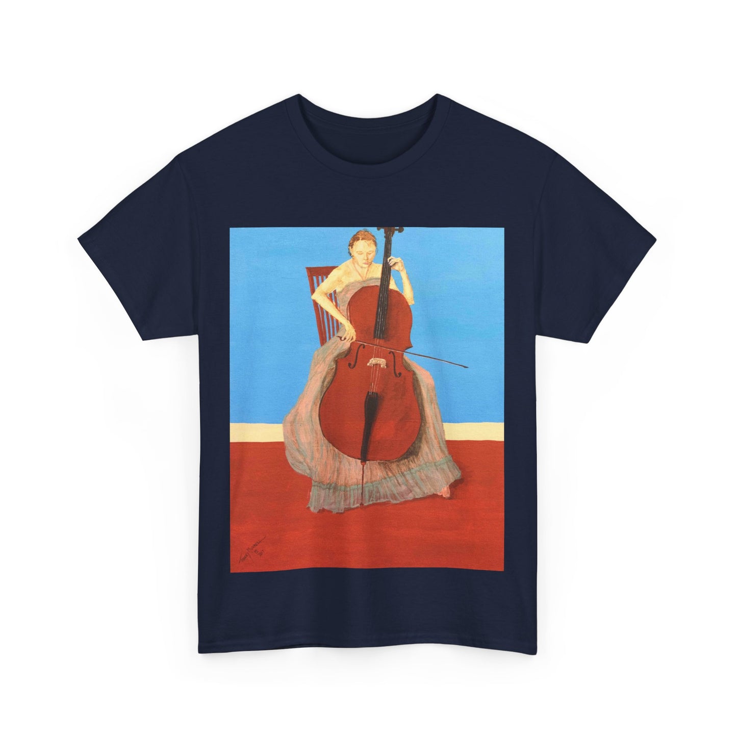 The Cellist Unisex Heavy Cotton Tee