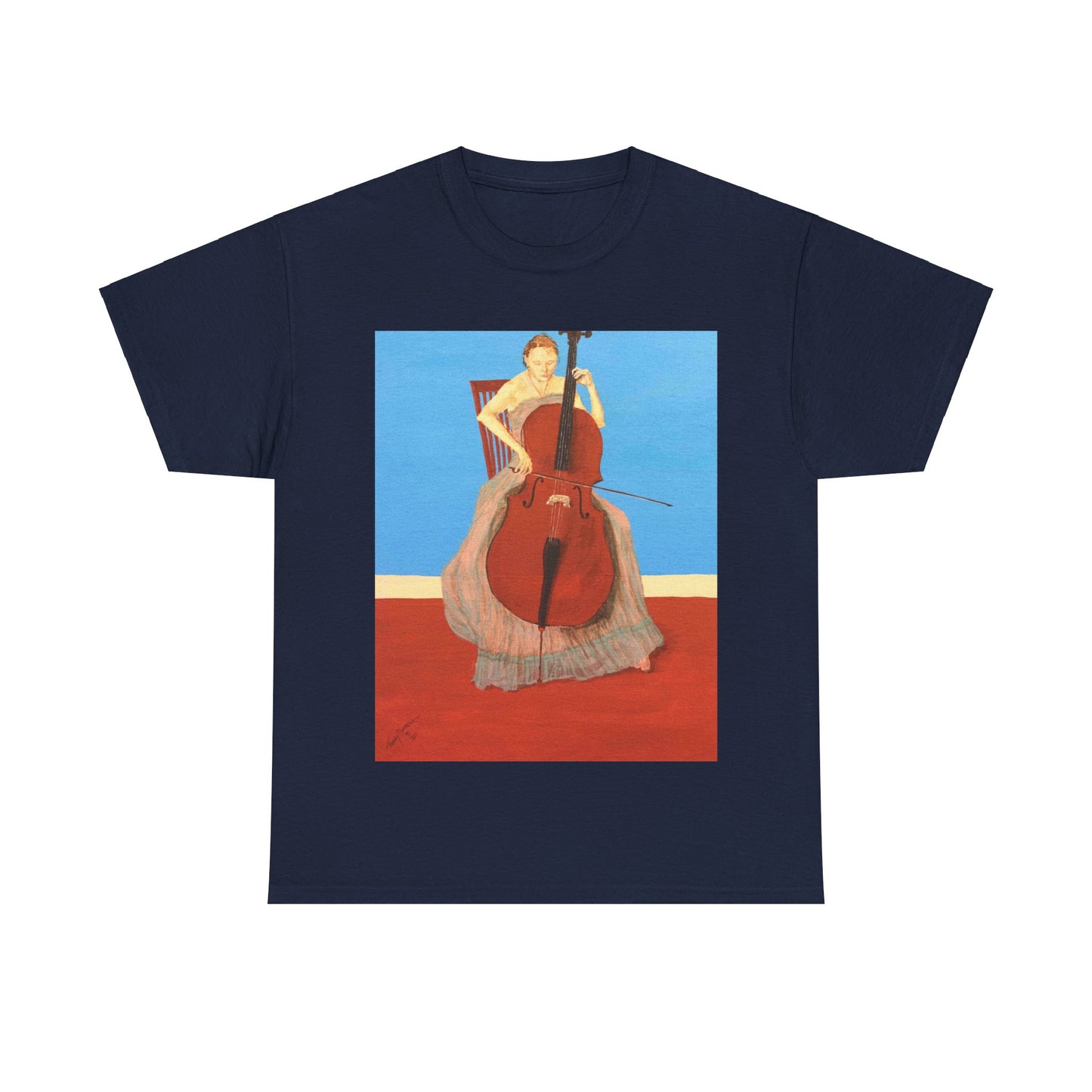 The Cellist Unisex Heavy Cotton Tee
