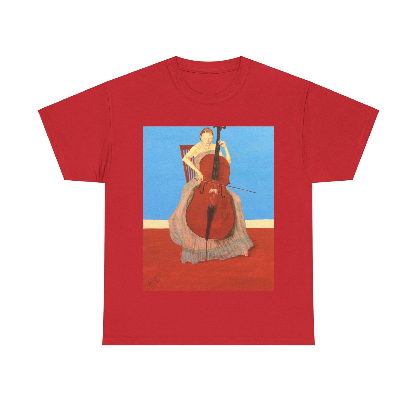 The Cellist Unisex Heavy Cotton Tee