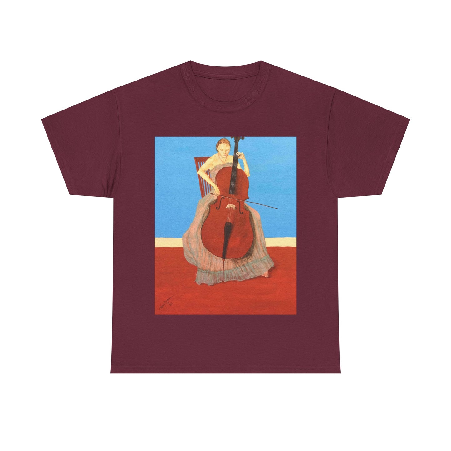 The Cellist Unisex Heavy Cotton Tee
