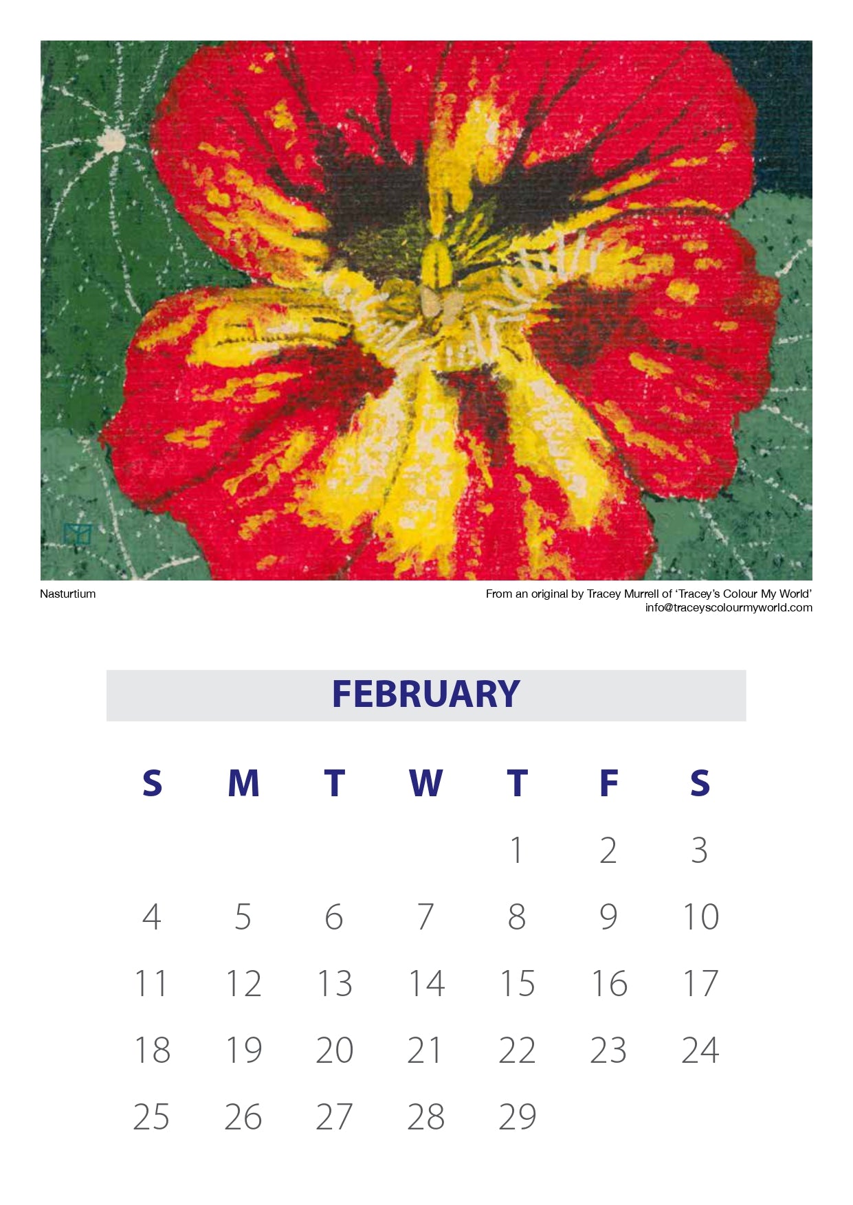 Tracey's 2024 Calendar
