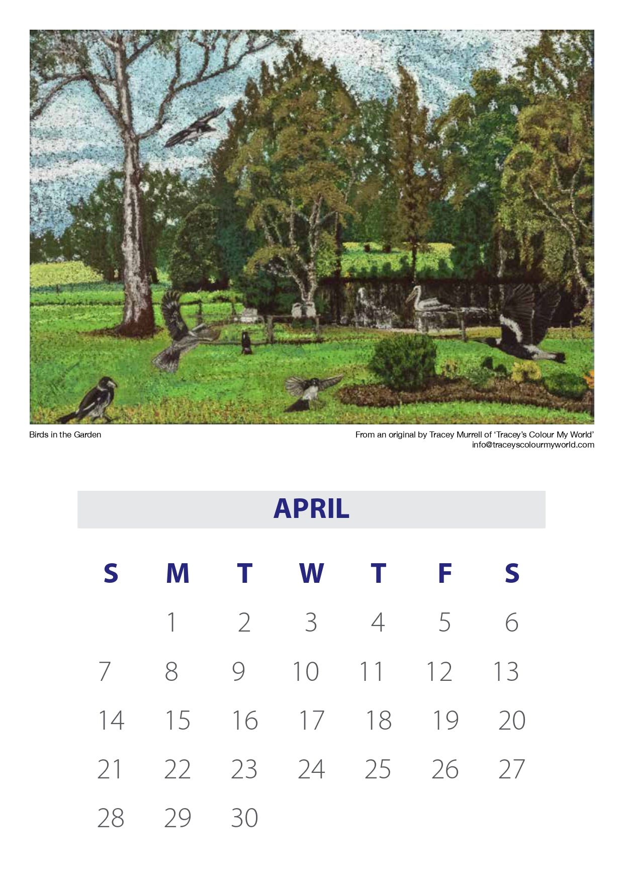 Tracey's 2024 Calendar
