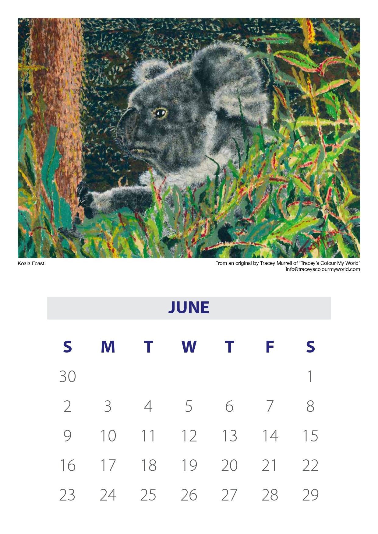 Tracey's 2024 Calendar