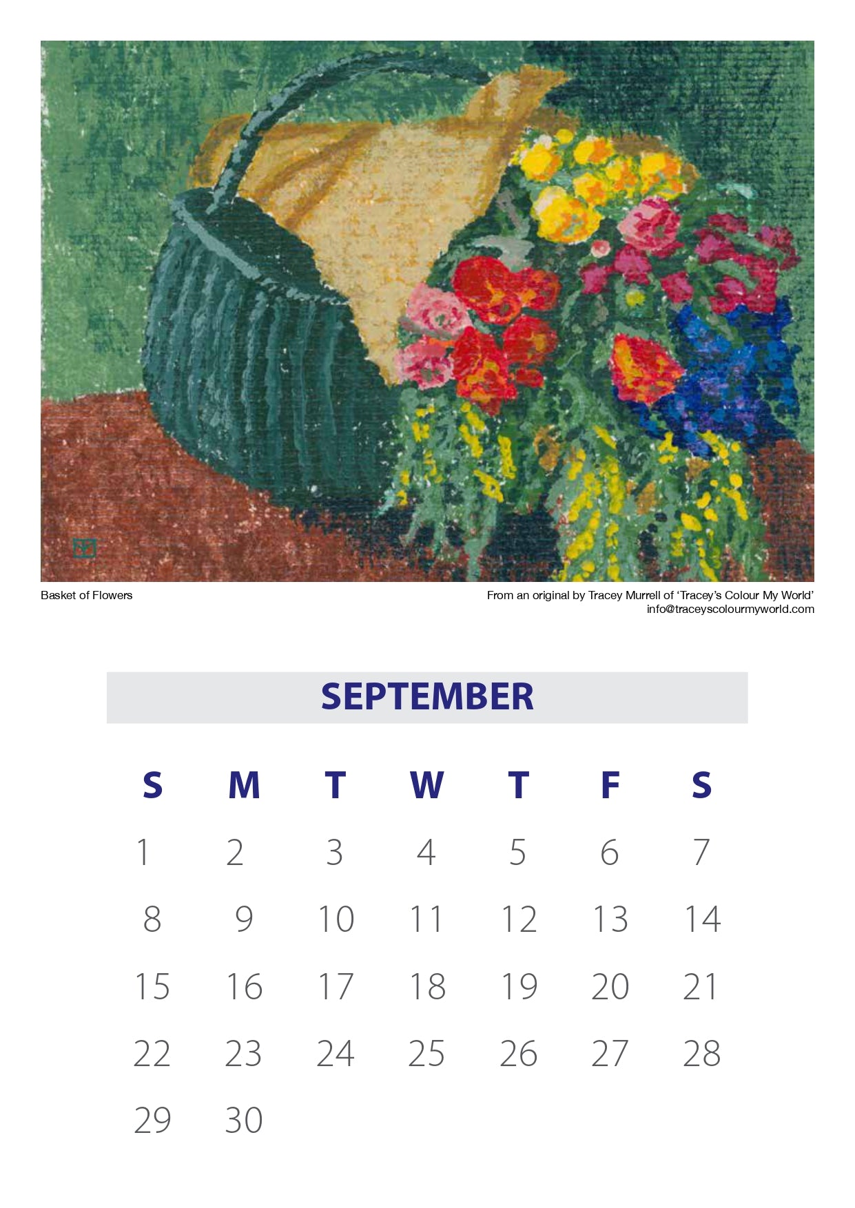 Tracey's 2024 Calendar