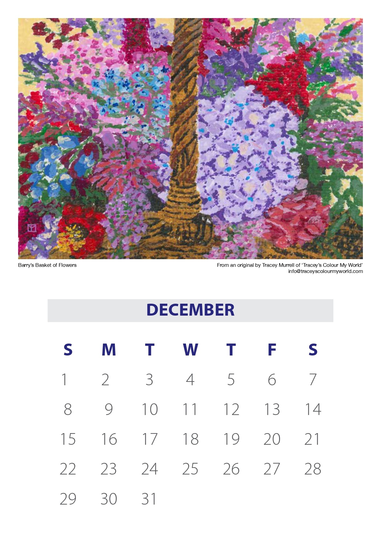 Tracey's 2024 Calendar
