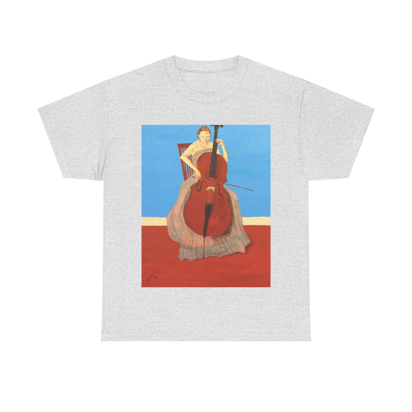 The Cellist Unisex Heavy Cotton Tee