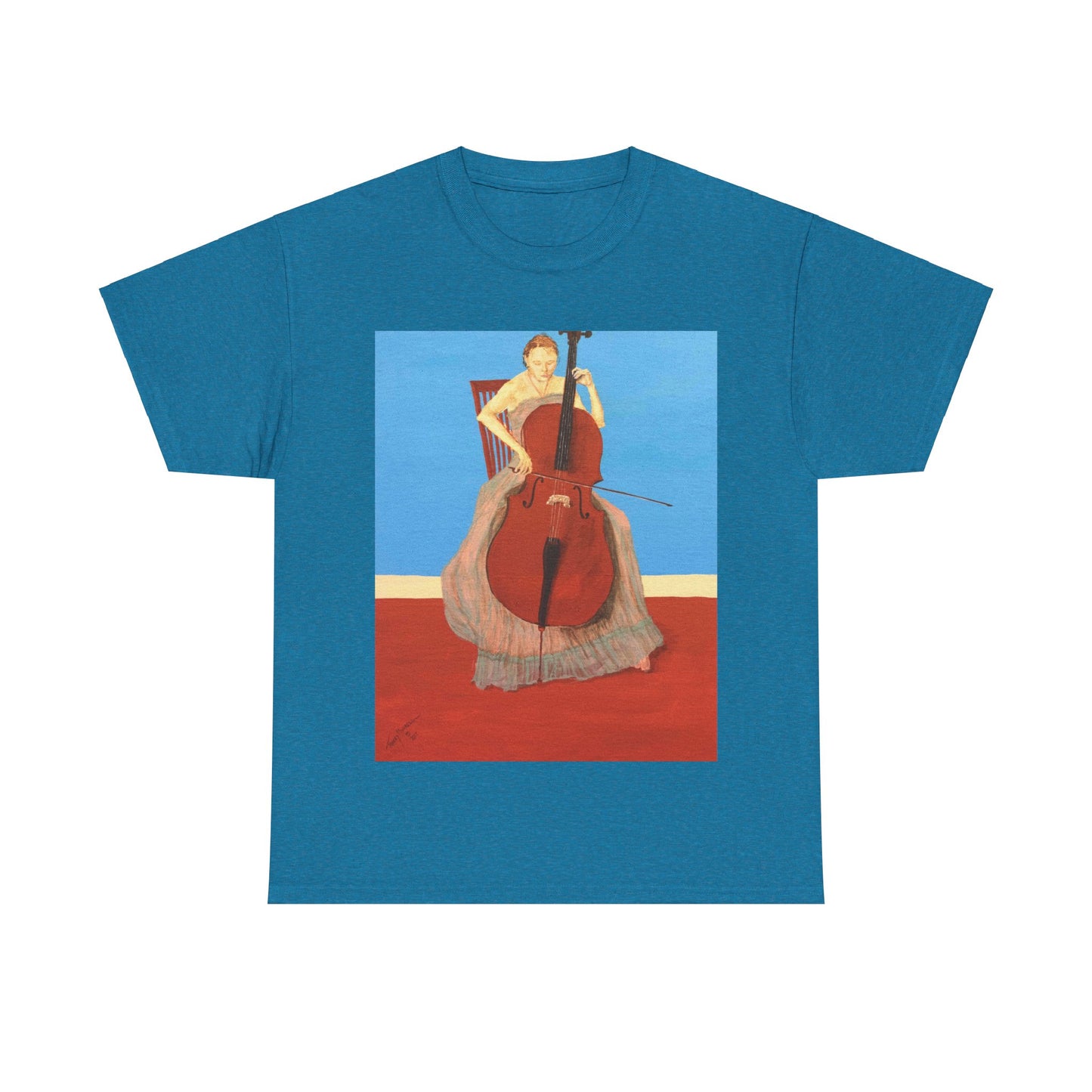 The Cellist Unisex Heavy Cotton Tee