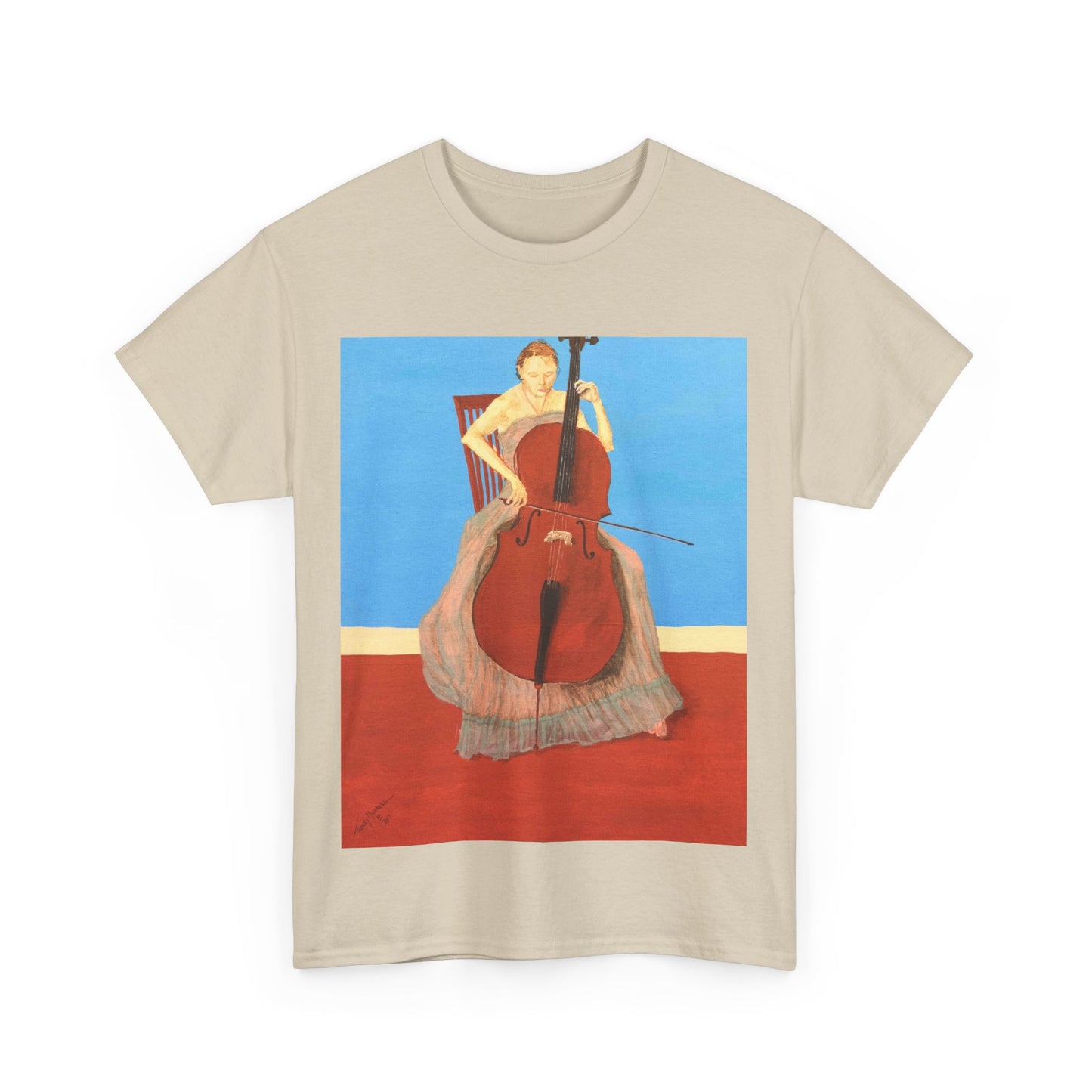 The Cellist Unisex Heavy Cotton Tee