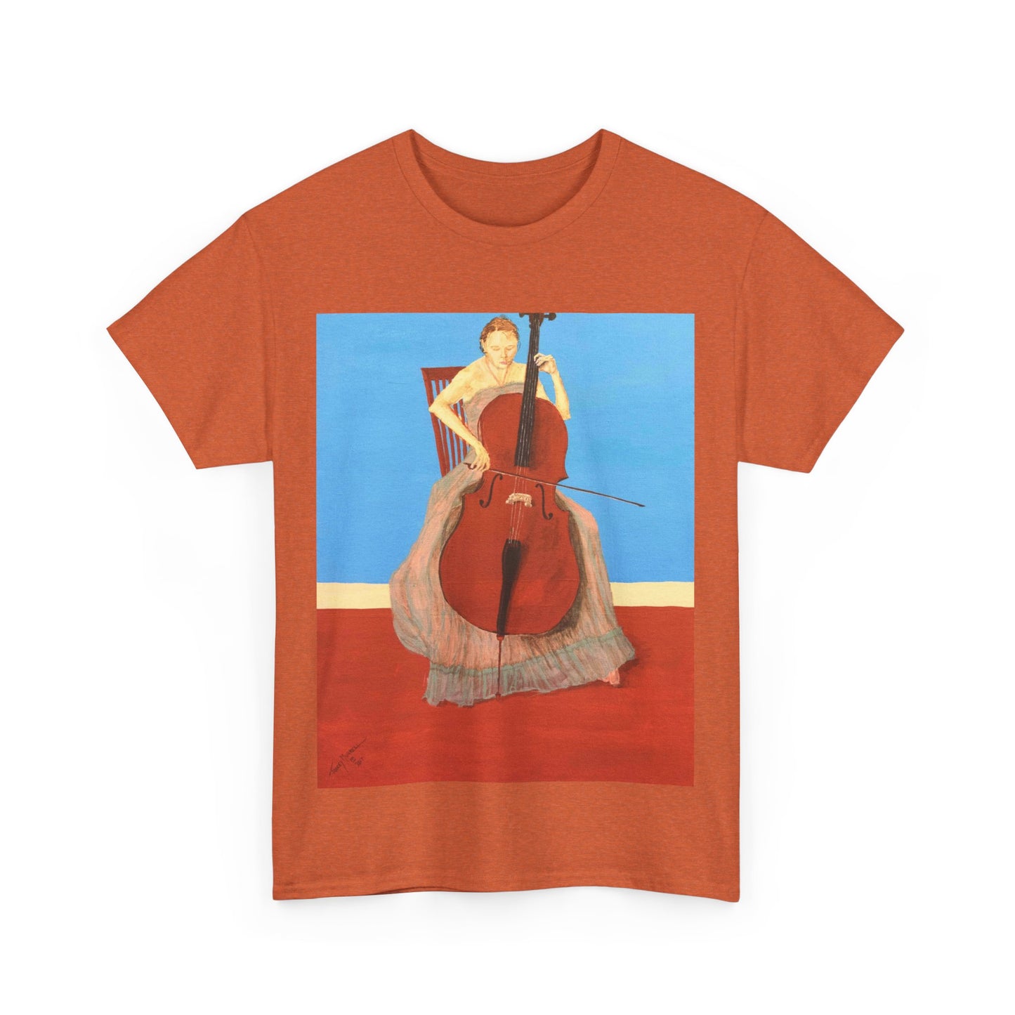 The Cellist Unisex Heavy Cotton Tee
