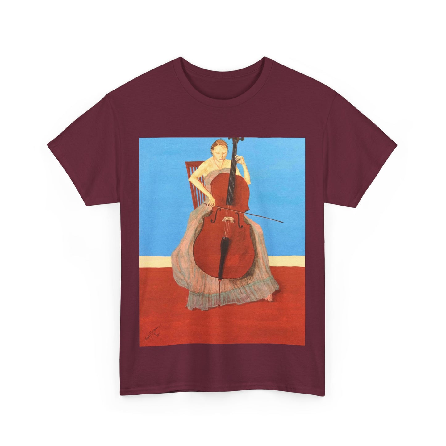The Cellist Unisex Heavy Cotton Tee