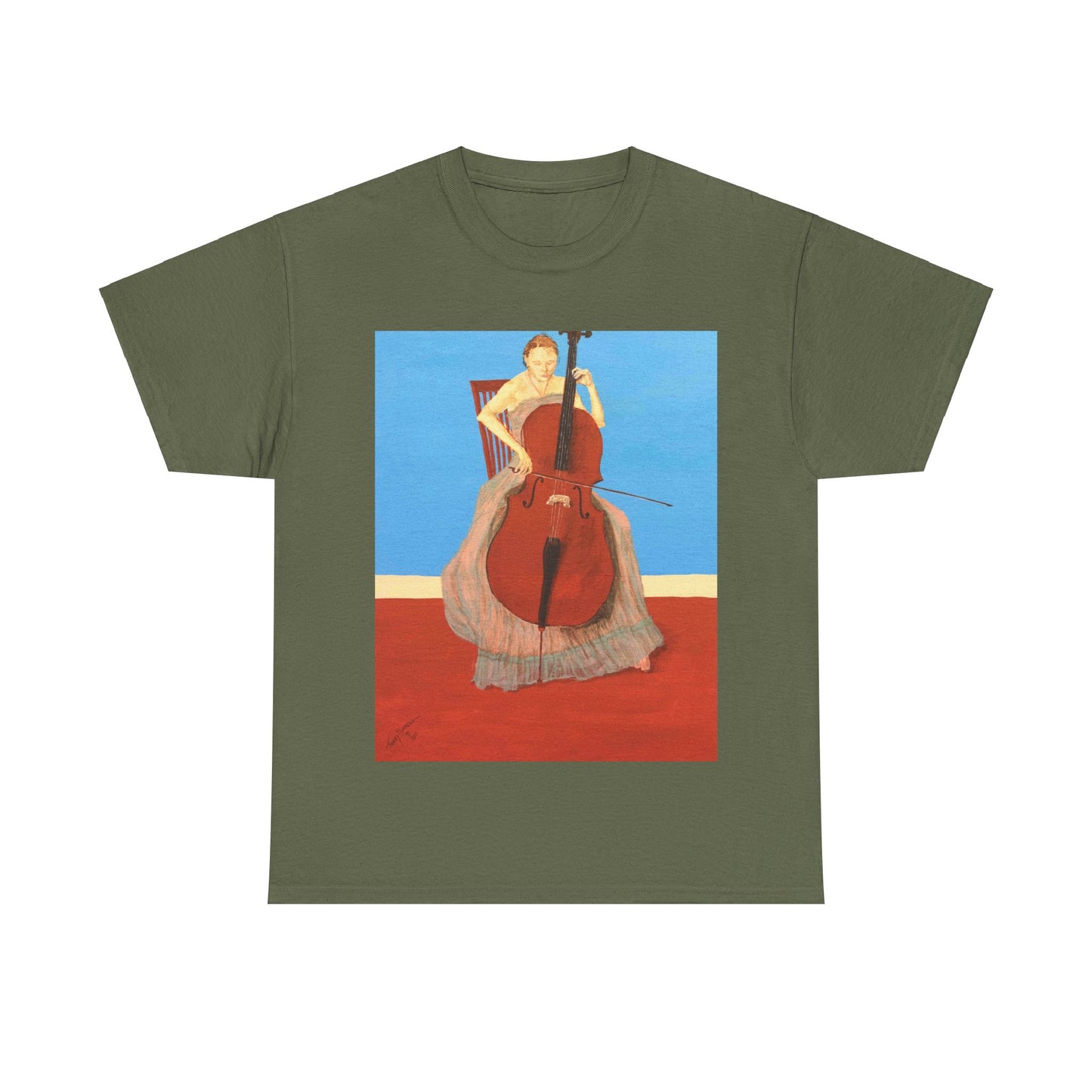 The Cellist Unisex Heavy Cotton Tee