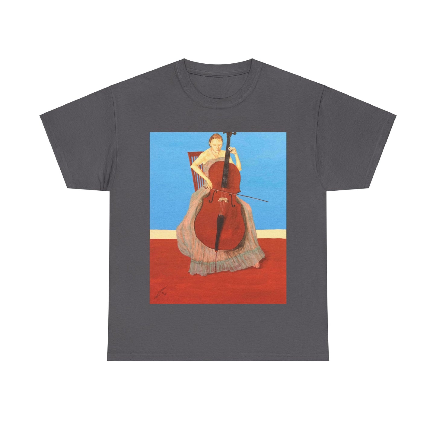 The Cellist Unisex Heavy Cotton Tee