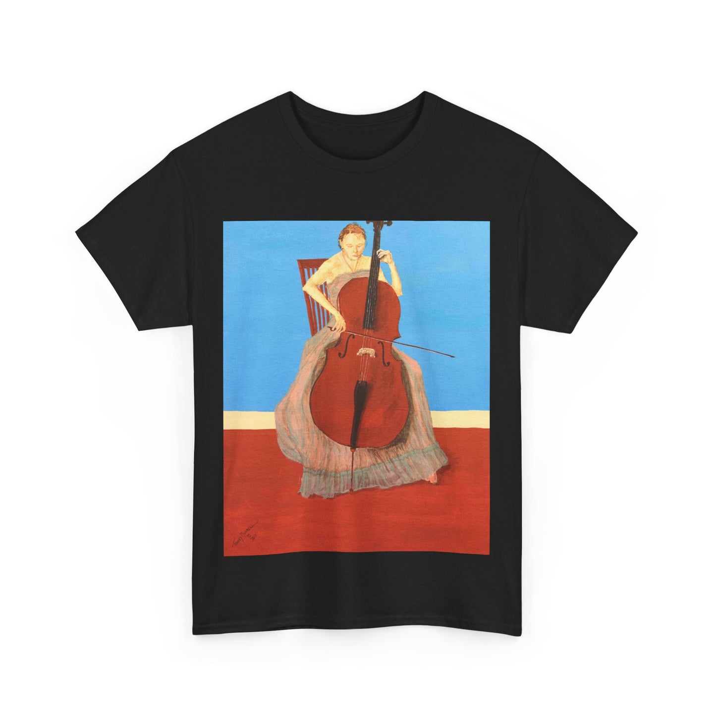 The Cellist Unisex Heavy Cotton Tee