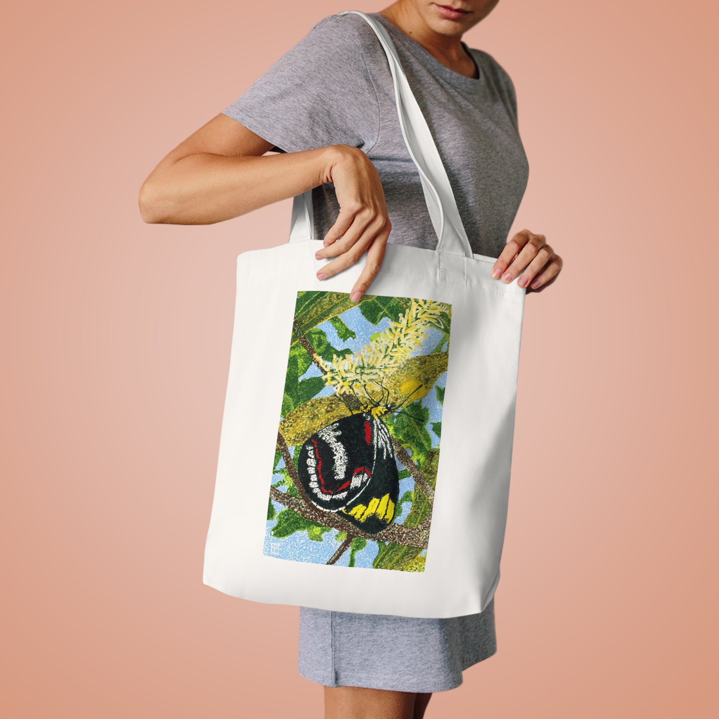 'Just Living isn’t Enough, said the Butterfly' Cotton Tote Bag
