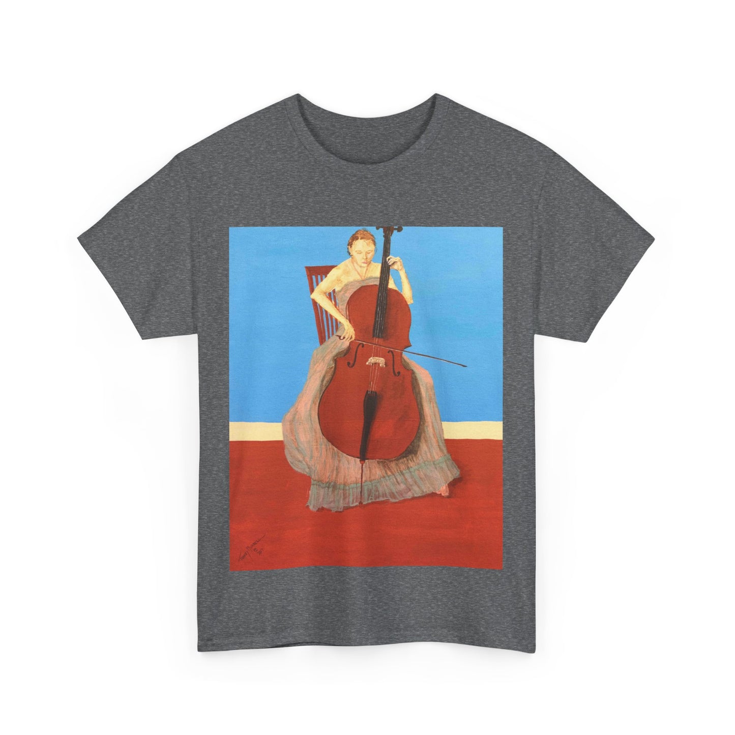 The Cellist Unisex Heavy Cotton Tee