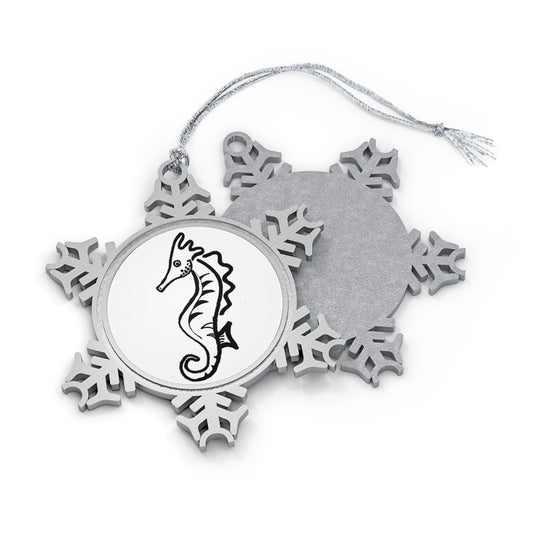 Seahorse Snowflake Ornament