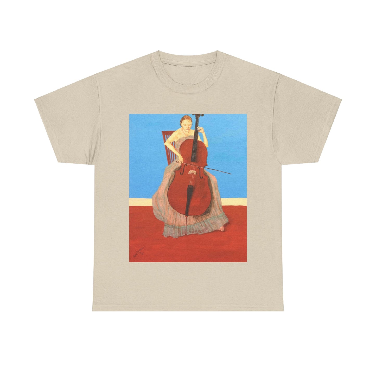 The Cellist Unisex Heavy Cotton Tee