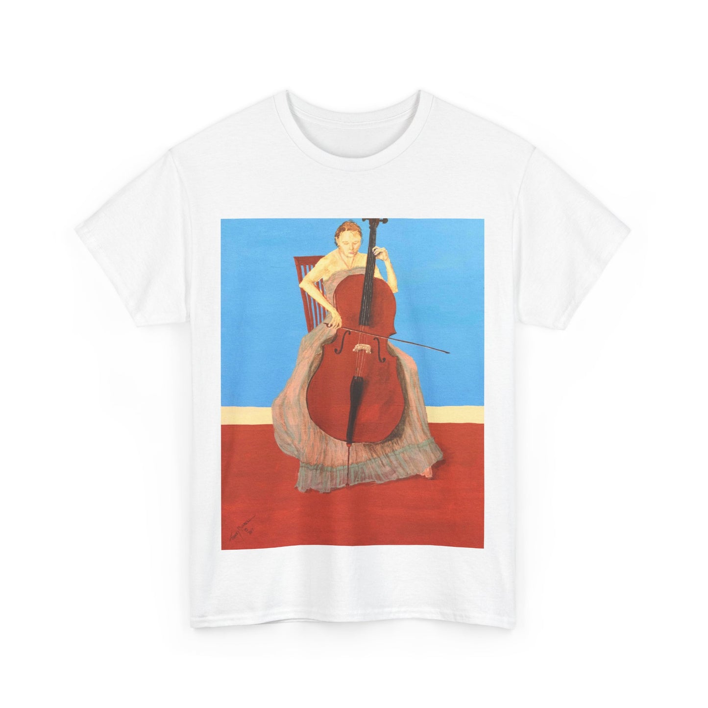 The Cellist Unisex Heavy Cotton Tee