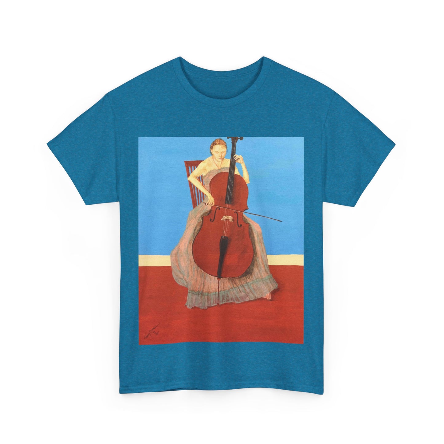 The Cellist Unisex Heavy Cotton Tee
