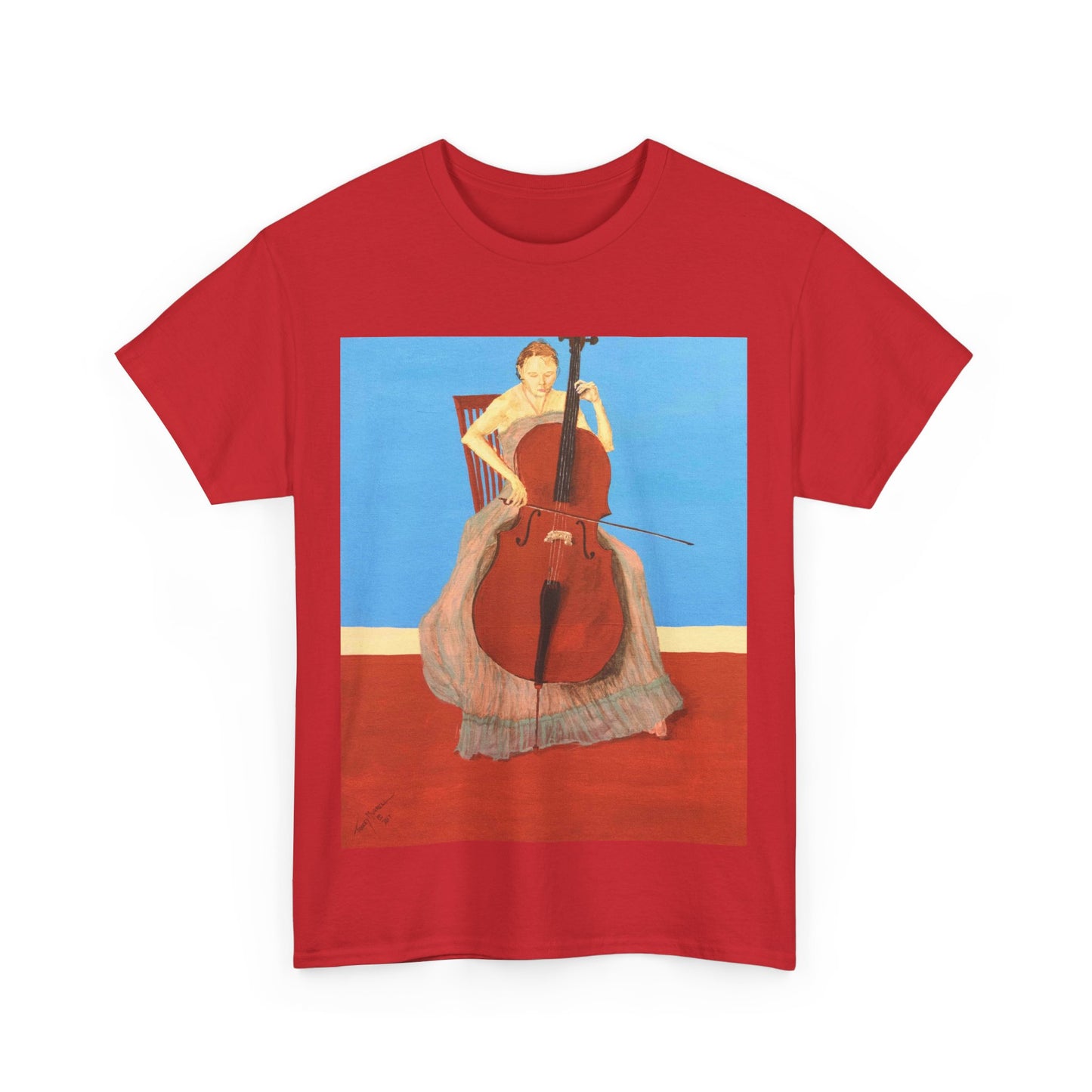 The Cellist Unisex Heavy Cotton Tee
