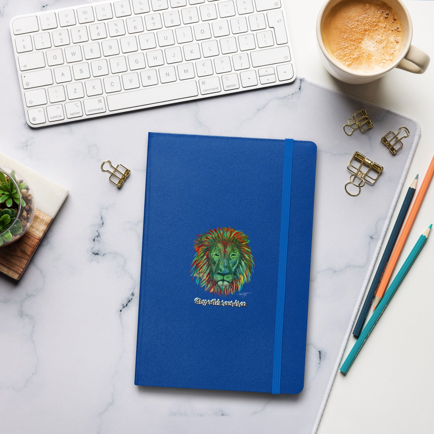 Lion Hardcover Bound Notebook