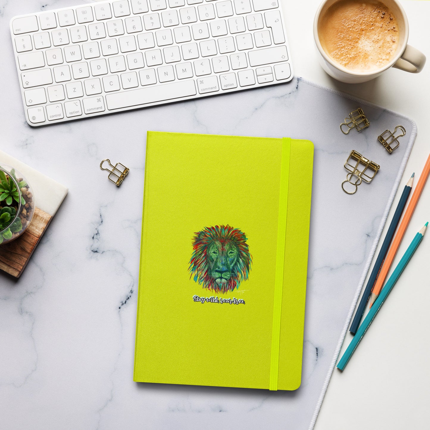 Lion Hardcover Bound Notebook
