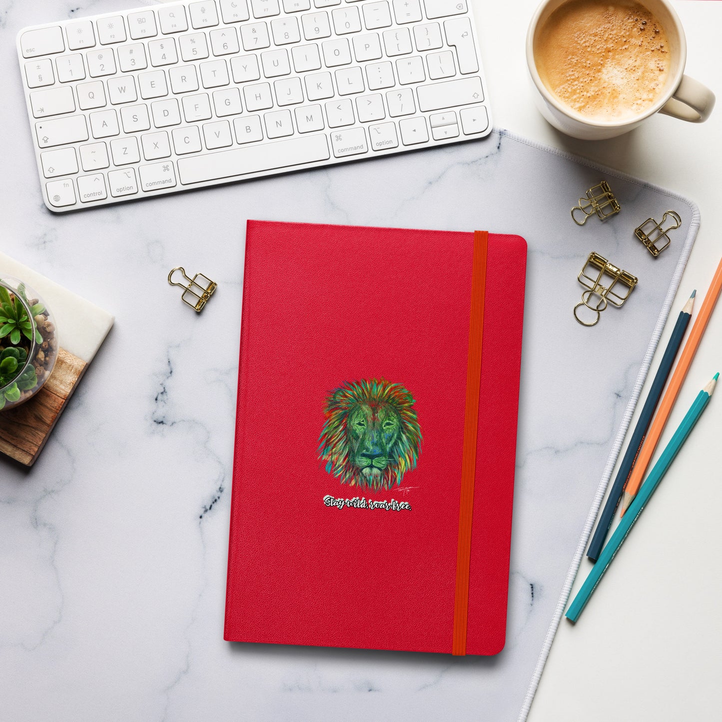 Lion Hardcover Bound Notebook