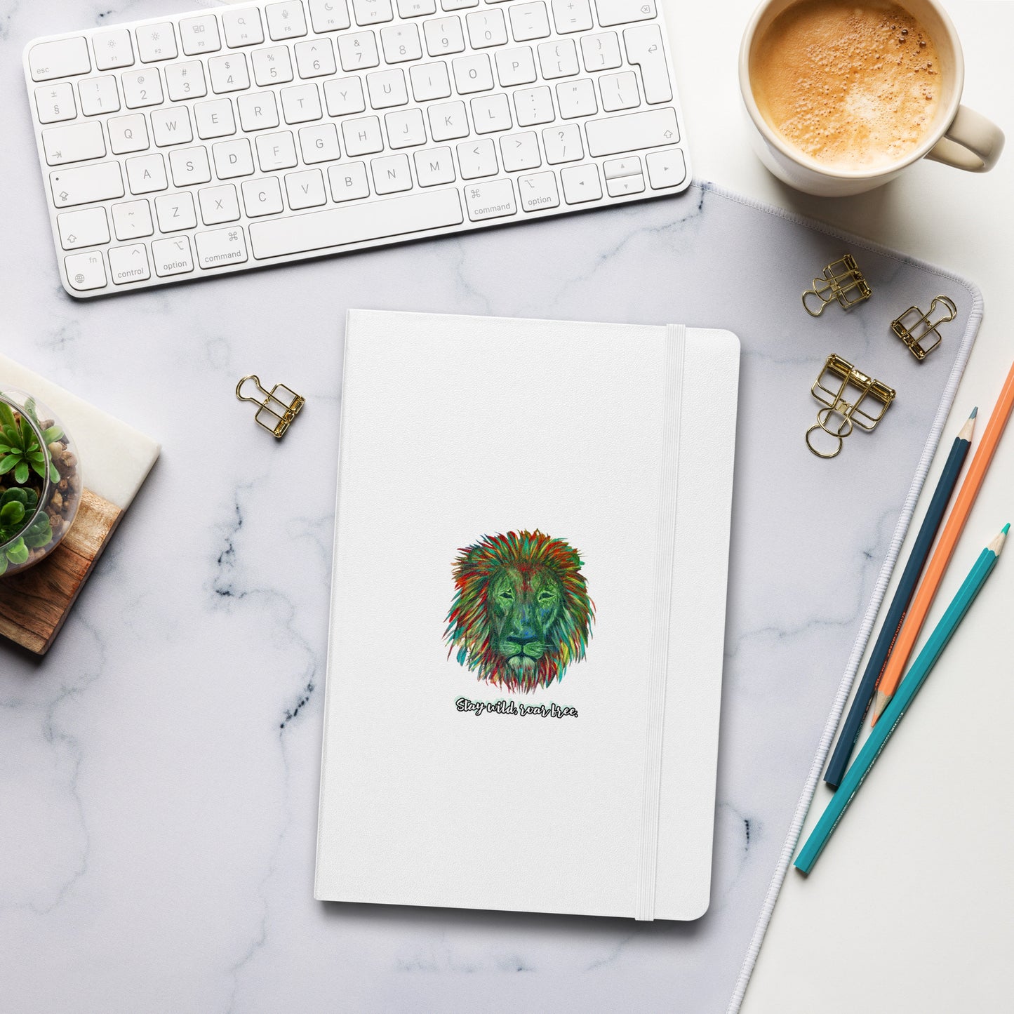 Lion Hardcover Bound Notebook