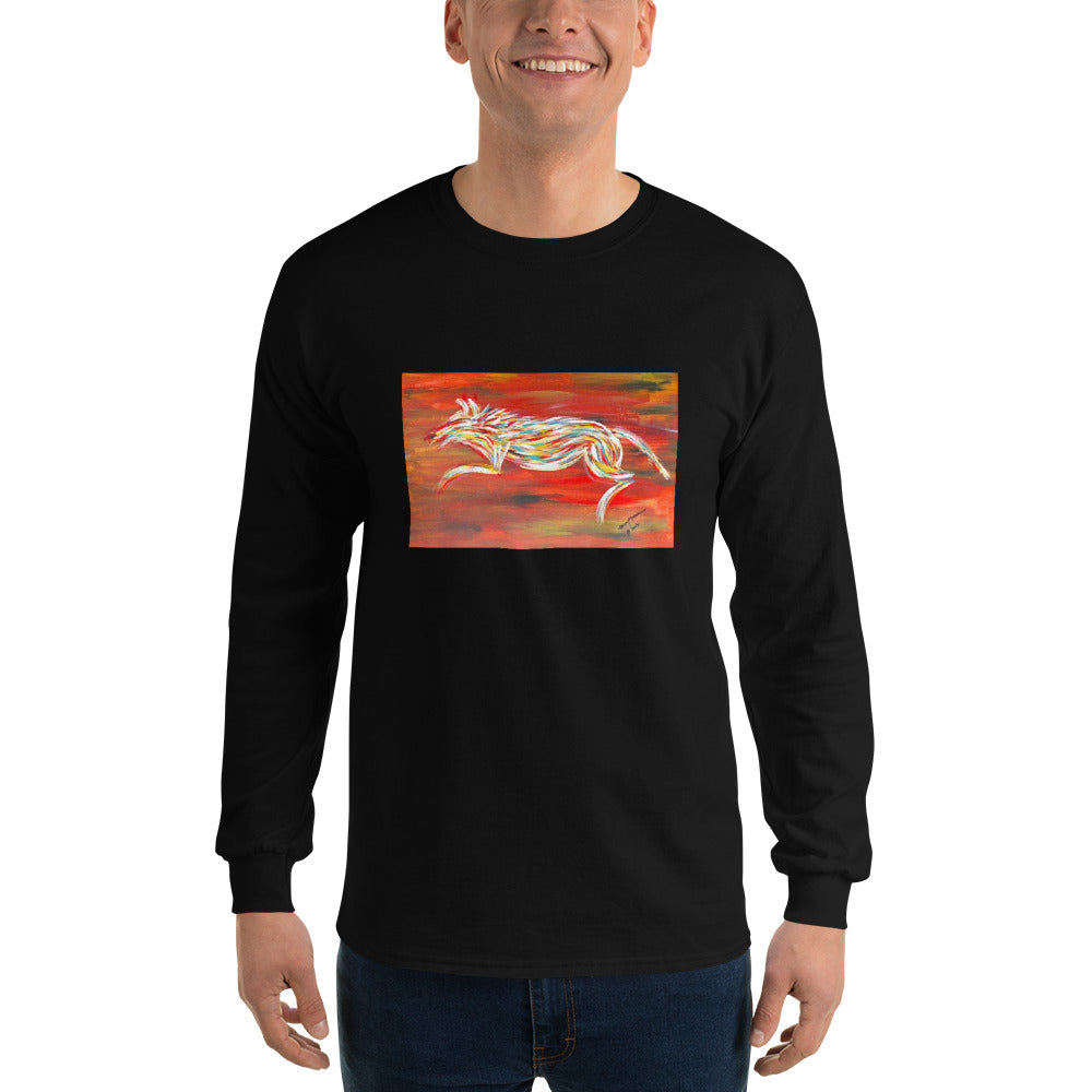Abstract Dog Unisex Long Sleeve Shirt