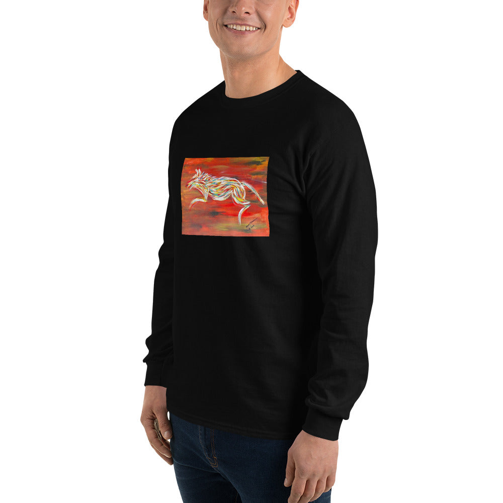Abstract Dog Unisex Long Sleeve Shirt