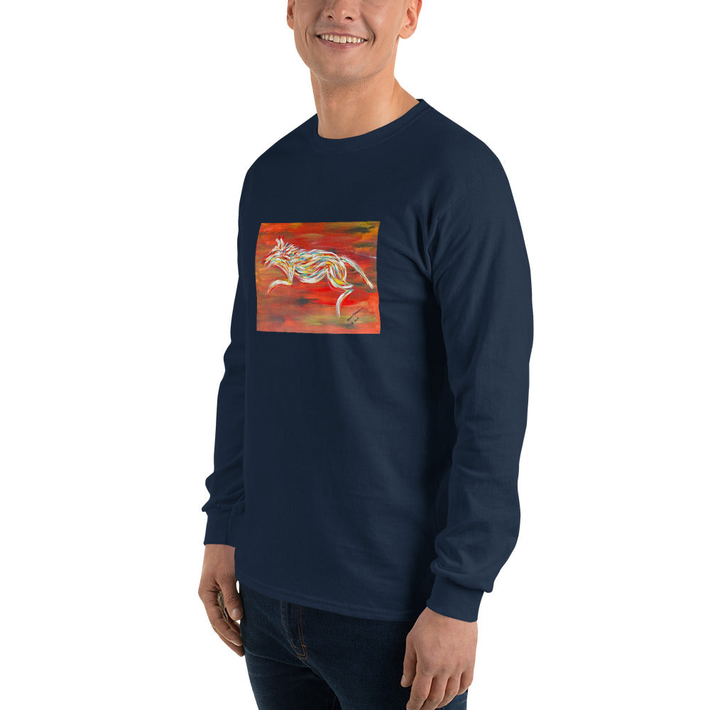 Abstract Dog Unisex Long Sleeve Shirt