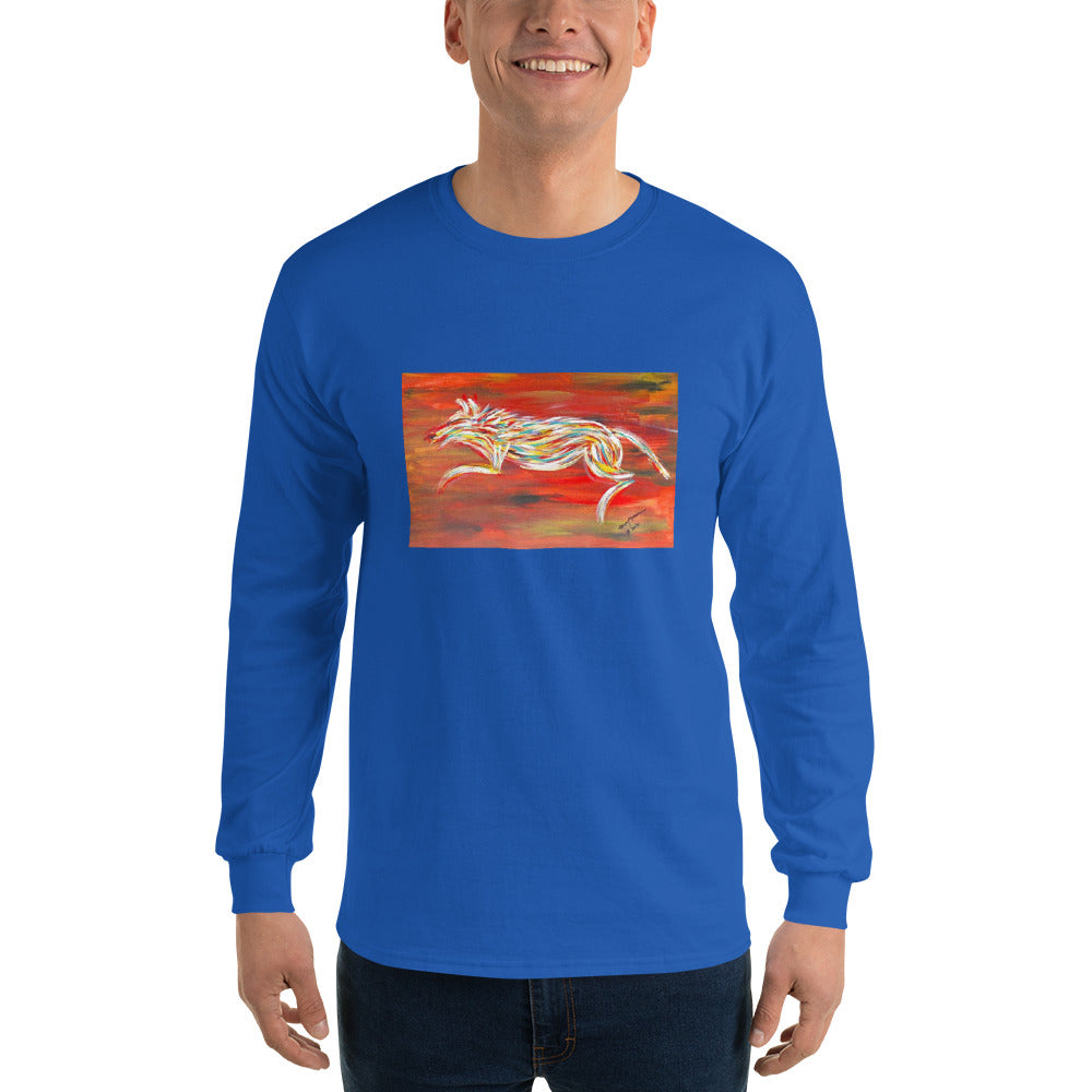 Abstract Dog Unisex Long Sleeve Shirt