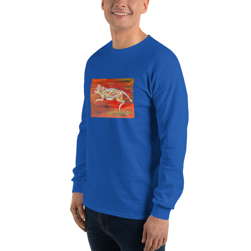 Abstract Dog Unisex Long Sleeve Shirt