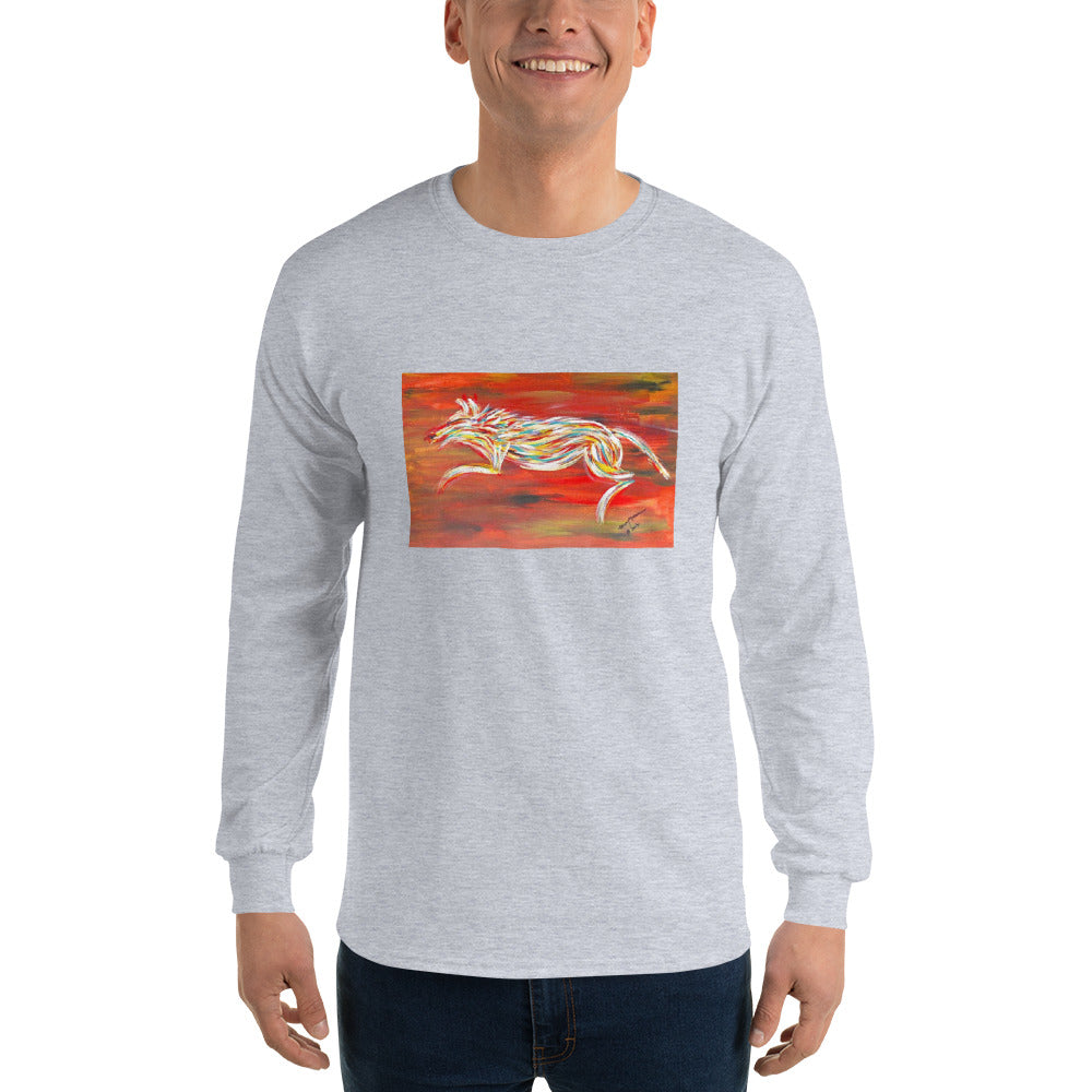 Abstract Dog Unisex Long Sleeve Shirt