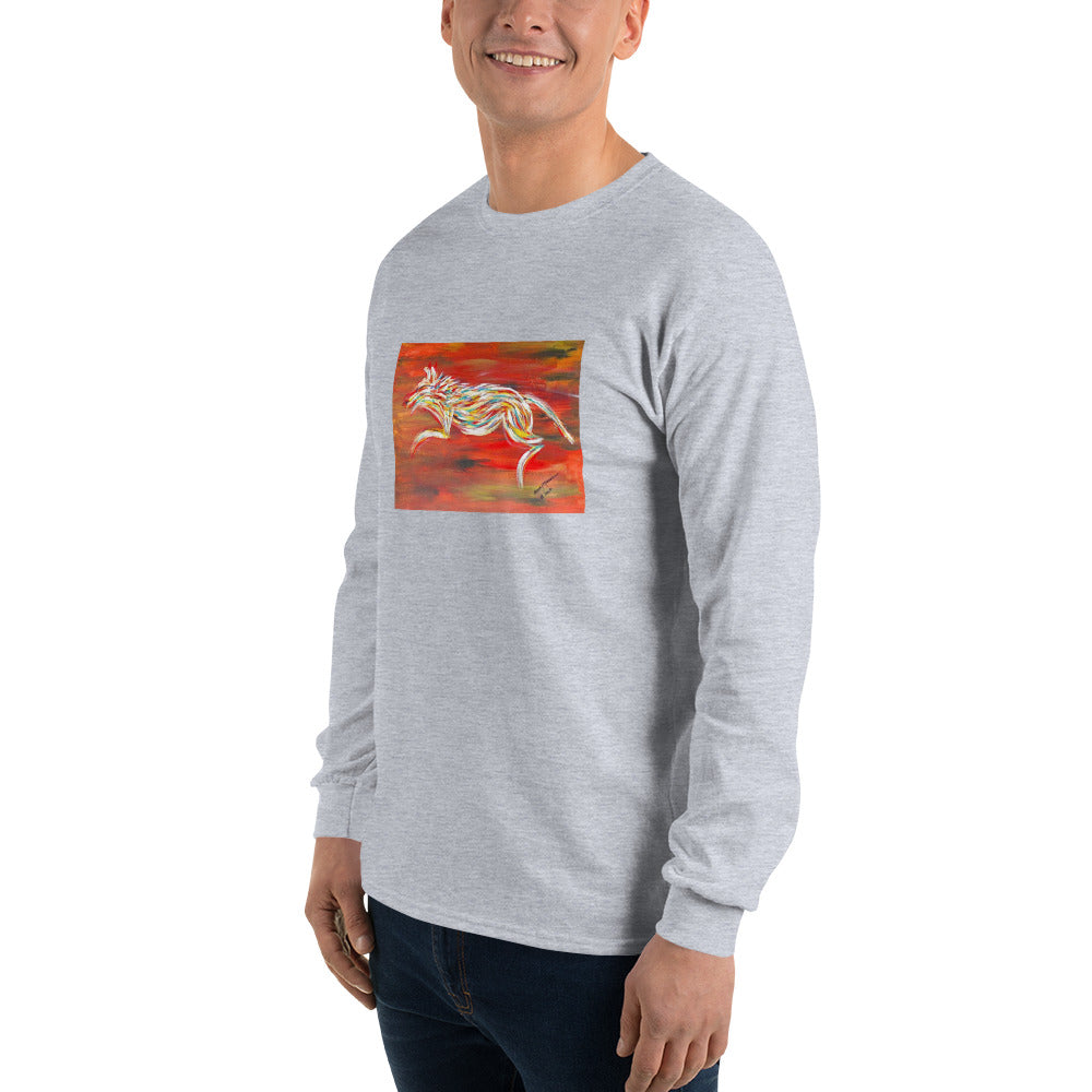 Abstract Dog Unisex Long Sleeve Shirt