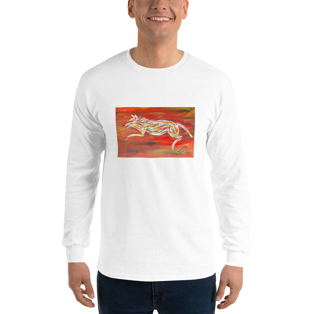 Abstract Dog Unisex Long Sleeve Shirt