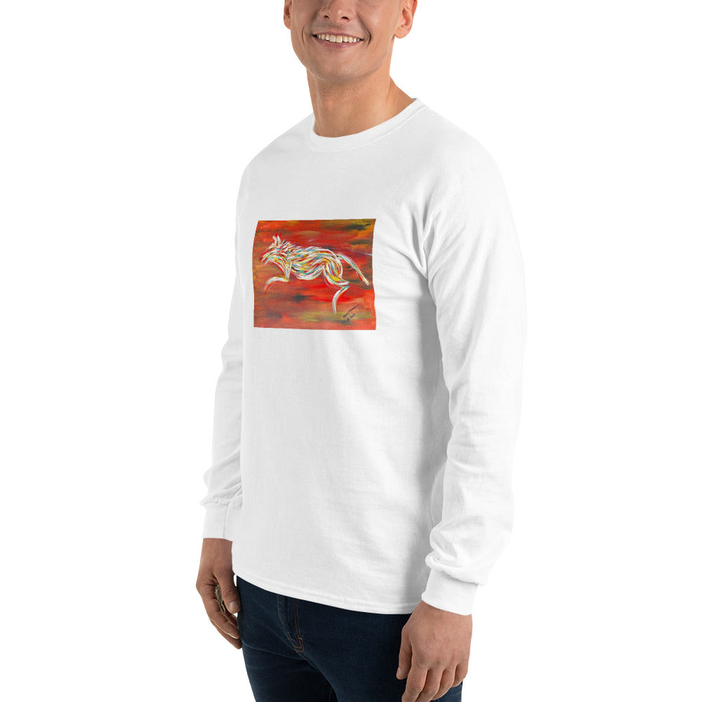 Abstract Dog Unisex Long Sleeve Shirt