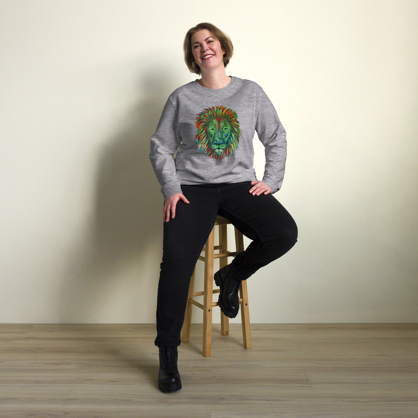 Lion Unisex Organic Sweatshirt