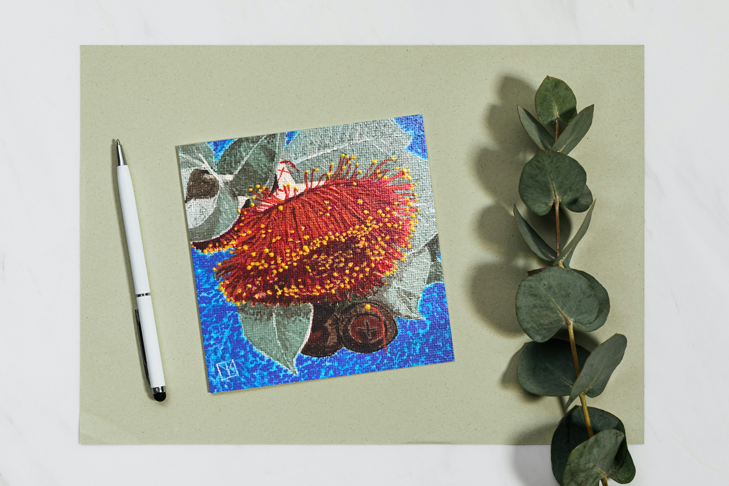 Gum Blossom Flower Card