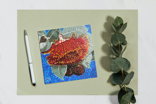 Gum Blossom Flower Card