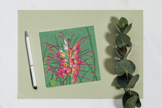 Grevillea Flower Card